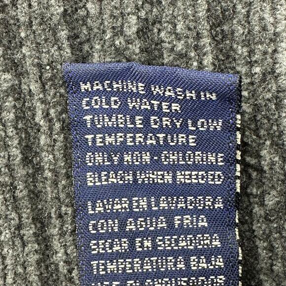 Vintage Phat Farm Sweater Mens XXL Gray Knit Stripe Long Sleeves Dadcore Hip Hop - Picture 4 of 8